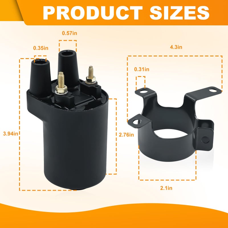 Triumilynn 166-0820 Ignition Coil for Onan 166-0648 166-0772 166-0804 541-0522 Engine He166-0761 He541-0522 Generator, Fits Onan Points Models BF B43 B48 NHC CCK - Image 3